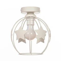 HELAM Loftlamper > Stars loftlampe, sandfarvet, metal, Ø 21 cm