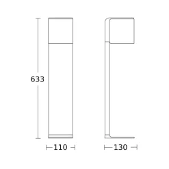 STEINEL Gadebelysning > GL 80 C LED-stibelysning, Bluetooth smart, antracit