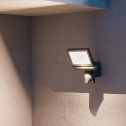 Væglampe Med Sensor|Udendørs Spot ^ STEINEL LED-kameraspotter XLED CAM2 SC, antracit, IP44