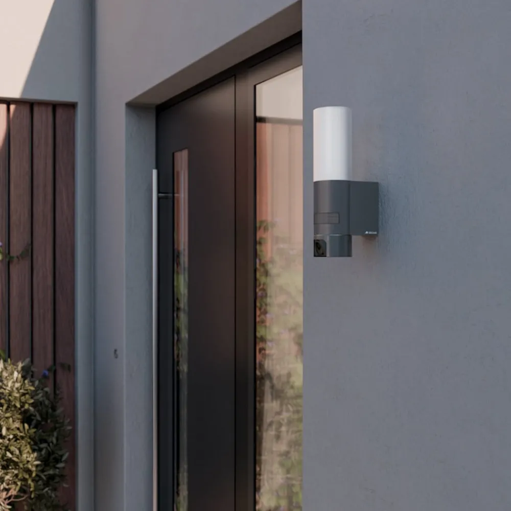 Væglampe Med Sensor ^ STEINEL LED-sensorlampe L 625 CAM SC, kamera, IP44