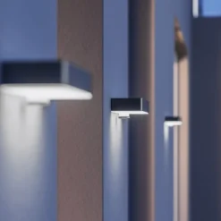 STEINEL Solcelle Lampe Med Sensor|Væglampe Med Sensor > LED-væglampe XSolar SOL-O S, antracit, sensor