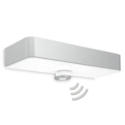 STEINEL Solcelle Lampe Med Sensor|Solcellelamper > LED-væglampe XSolar SOL-O S, sølv, sensor