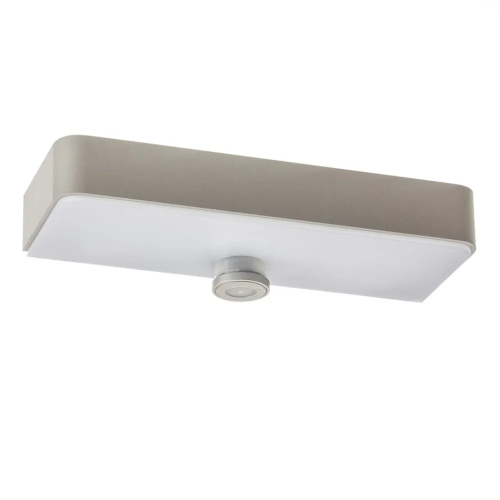 STEINEL Solcelle Lampe Med Sensor|Solcellelamper > LED-væglampe XSolar SOL-O S, sølv, sensor