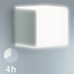 Væglampe Med Sensor|Væglamper ^ STEINEL L 830 SC Udendørs væglampe med sensor, sølv