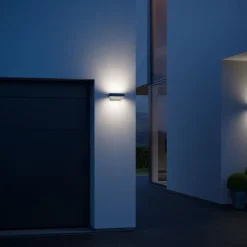 Væglampe Med Sensor ^ STEINEL L 810 S LED-væglampe, mat sort