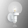 Væglampe Med Sensor|Væglamper ^ STEINEL L 115 S Sensor væglampe hvid