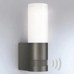 Væglampe Med Sensor|Væglamper ^ STEINEL L 605 S udendørs LED-væglampe, sensor IP44