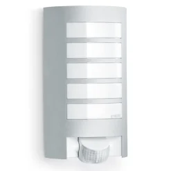 Væglampe Med Sensor ^ STEINEL L 12 S Udendørs væglampe med sensor, sølv