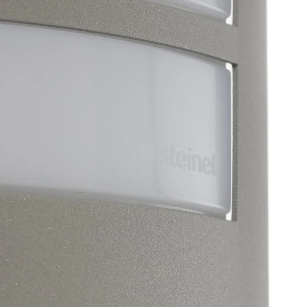 Væglampe Med Sensor ^ STEINEL L 12 S Udendørs væglampe med sensor, sølv
