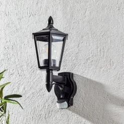 Væglampe Med Sensor|Væglamper ^ STEINEL L 15 S udendørs væglampe, sensor, hvid