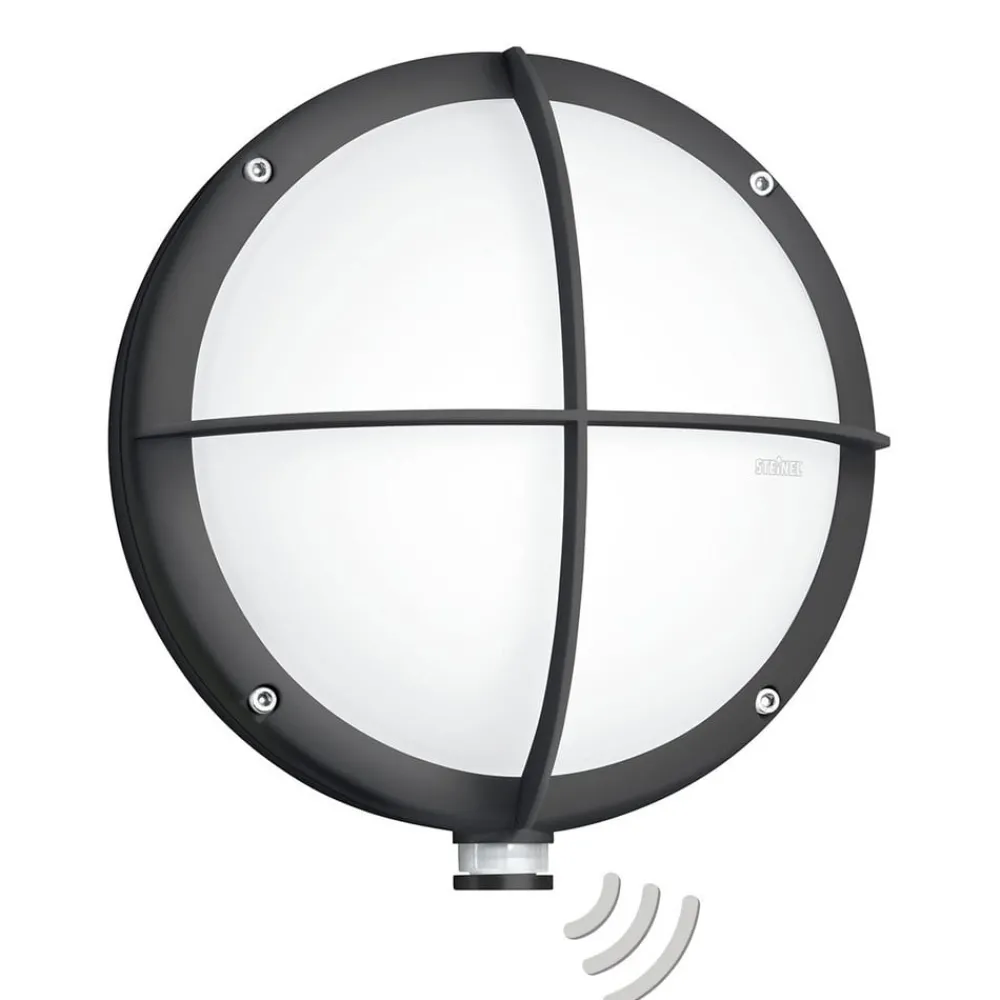 Væglampe Med Sensor ^ STEINEL L 331 S udendørs væglampe, sensor, gitter