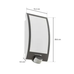 Væglampe Med Sensor|Væglamper ^ STEINEL L 22 udendørs væglampe, sensor, antracit