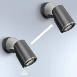 Væglampe Med Sensor|Udendørs Spot ^ STEINEL Spot One S LED-spot GU10, sensor