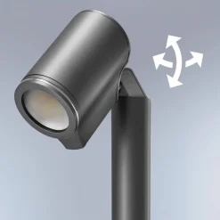 STEINEL Gadebelysning > Spot Way LED-gadelampe, kan drejes