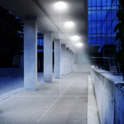 Udendørs Loftlamper ^ STEINEL Vario Quattro Pro loftlampe, hvid 3.000 K