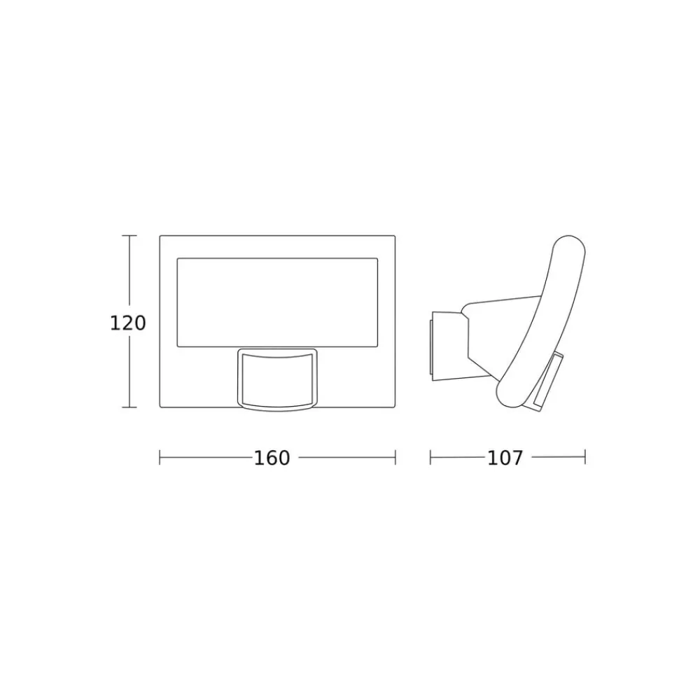 STEINEL Udendørs Spot > XLED curved S udendørsspot, antracit