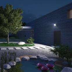 STEINEL Væglampe Med Sensor|Udendørs Spot > XLED One XL S spot, hvidt, 22x26x21