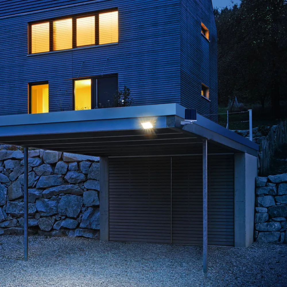 Solcelle Lampe Med Sensor|Væglampe Med Sensor ^ STEINEL XSolar L-S solcelledrevet LED-udendørs væglampe, hvid