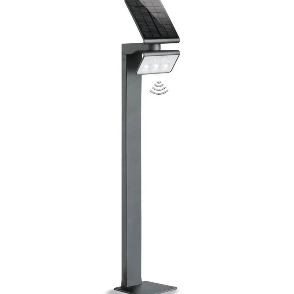 Solcelle Lampe Med Sensor|Gadebelysning ^ STEINEL XSolar Professional LED sensor vejlampe