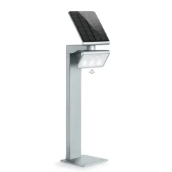 STEINEL Solcelle Lampe Med Sensor|Sokkellamper Med Sensor > XSolar Stand LED-solcellelampe, sølv