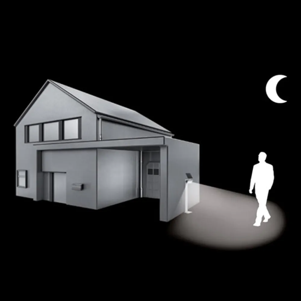 STEINEL Solcelle Lampe Med Sensor|Sokkellamper Med Sensor > XSolar Stand LED-solcellelampe, sølv