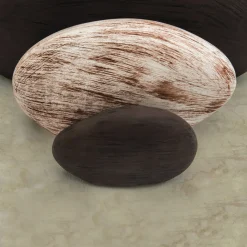 Væglamper ^ ORION Stenimitation: den beige-brune væglampe LITICA