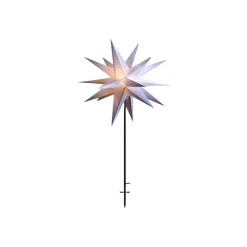 Dekorationsbelysning|Julepynt ^ STERNTALER LED-stjerne IP44 stander Ø 100 cm hvid