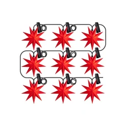 STERNTALER Julepynt|Vinduesdekoration > LED-stjernekæde til vindue IP44 rød