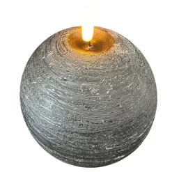 STERNTALER Julepynt|Vinduesdekoration > LED-vokslys, sort Højde 13 cm Kugle Batteri