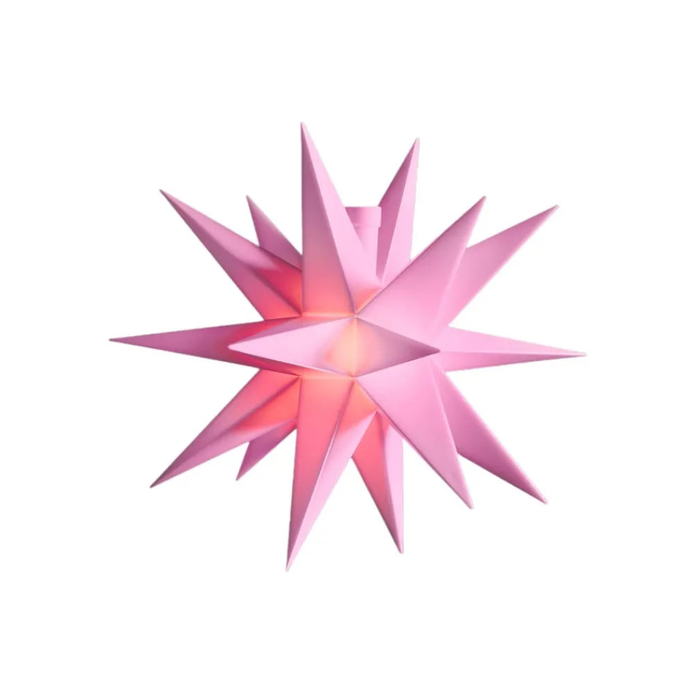 STERNTALER Julepynt|Vinduesdekoration > mini-stjerne batteridrift Ø 12 cm rosa