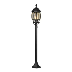Trio Lighting Gadebelysning > Stibelysning Elvo, sort mat, højde 100 cm, aluminium