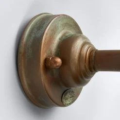 Væglamper ^ Moretti Luce Stilfuld Antique udendørsvæglampe, klart glas