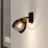 EGLO Væglamper > Stillington 1 væglampe af stål med trædetalje