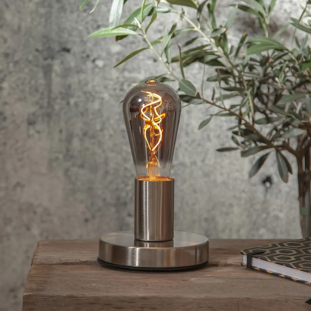 Filament Pære|Led Pærer ^ STAR TRADING ST64 LED-filamentpære E27 3 W 1.800 K røgglas