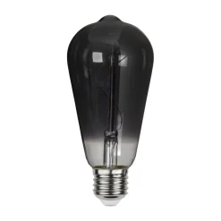 Filament Pære|Led Pærer ^ STAR TRADING ST64 LED-filamentpære E27 3 W 1.800 K røgglas