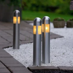 Konstsmide Sokkellamper|Udendørs Spot > Sæt med 3 LED-sokkellampe Amalfi med jordspyd