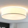 Lindby Gang|Loftlamper > Stof-loftlampe Gordana i hvid, 57 cm
