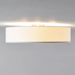 Lindby Gang|Loftlamper > Stof-loftlampe Gordana i hvid, 57 cm