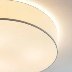 Lindby Gang|Loftlamper > Stof-loftlampe Gordana i hvid, 57 cm