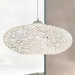 EGLO Pendellamper > Stof-pendellampe Campilo i hvid
