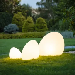 Terrassebelysning ^ Nowodvorski Lighting Stone M udendørslampe, 50 x 50 cm, hvid, plast, IP44
