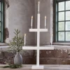 STAR TRADING Julepynt|Vinduesdekoration > Storm vinduesstage, 5 lyskilder, 118 cm, hvid