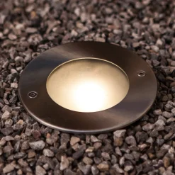 LUTEC Nedgravet Udebelysning > Strata LED nedgravningslampe, Ø 12 cm, aluminium, 90°, IP67