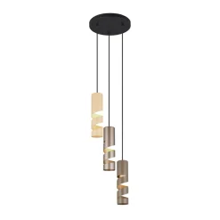 Trio Lighting Pendellamper > Stream hængelampe, flerfarvet, Ø 28 cm, 3 lyskilder, metal, GU10