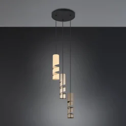 Trio Lighting Pendellamper > Stream hængelampe, flerfarvet, Ø 28 cm, 3 lyskilder, metal, GU10