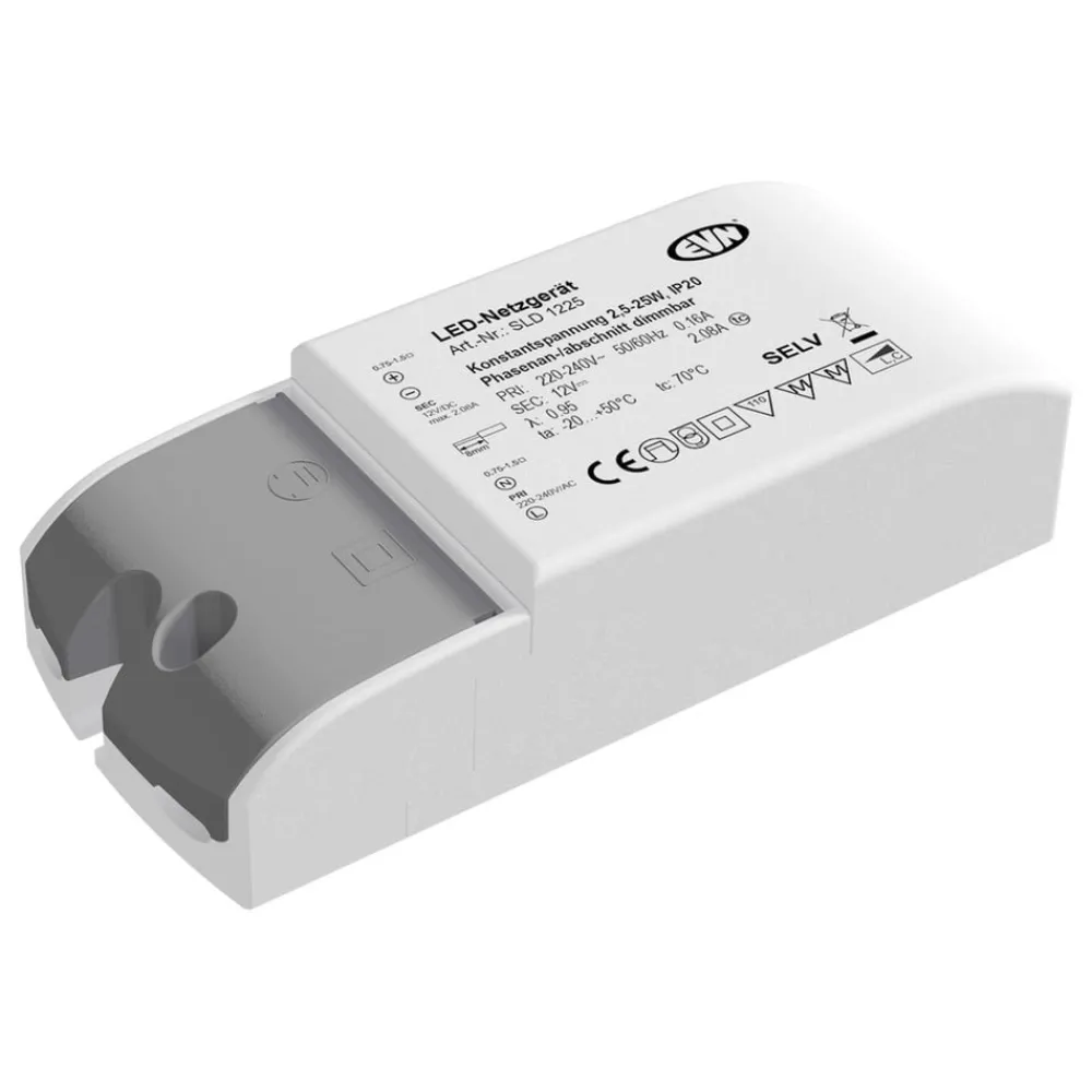 Driver Konstant Spænding ^ EVN Strømforsyning 12 V/DC 2,5-25 W, IP20 230-240 V/AC