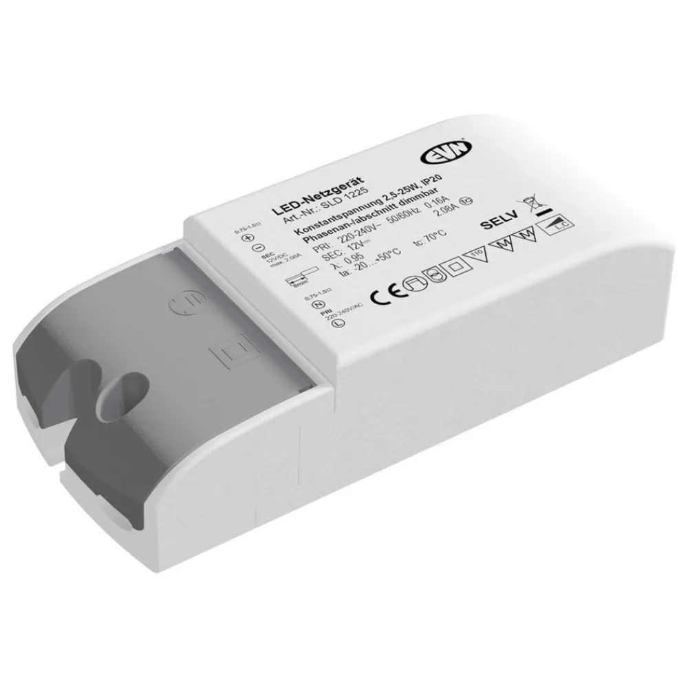 Driver Konstant Spænding ^ EVN Strømforsyning 12 V/DC 2,5-25 W, IP20 230-240 V/AC