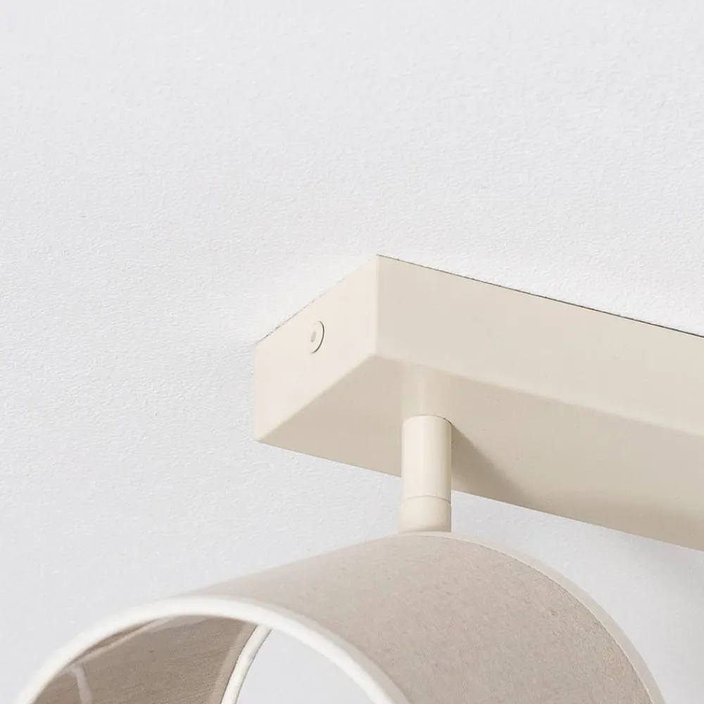 Argon Spotlights > Suerte loftlampe, cremehvid, hørtekstil, 4 lyskilder