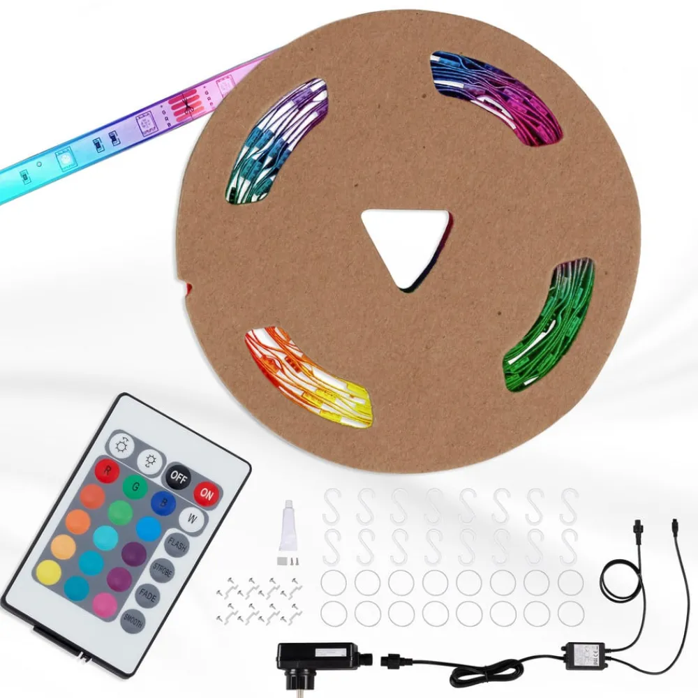 Briloner Led Strips > Superline LED-stripe fjernbetjening 10m RGB IP44