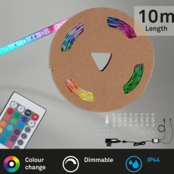 Briloner Led Strips > Superline LED-stripe fjernbetjening 10m RGB IP44